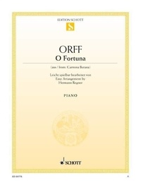 Carl Orff - O Fortuna - extrait des "Carmina Burana". piano. Edition séparée..