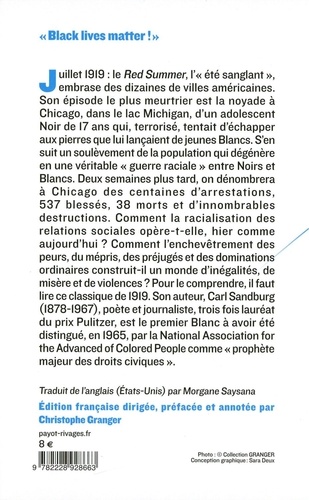 Les émeutes raciales de Chicago. Juillet 1919