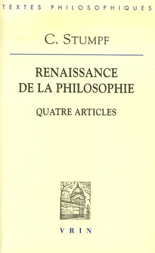 Carl Stumpf - Renaissance de la philosophie - Quatre articles.