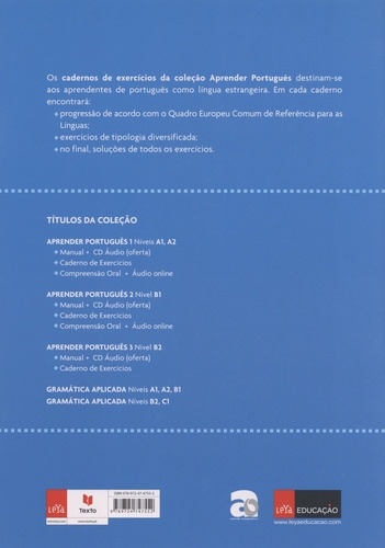 Caderno de exercicios. Aprender português 1 Niveis A1, A2