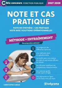 Note et cas pratique – Méthode + entraînement (Catégories A et B – Édition 2027-2028)