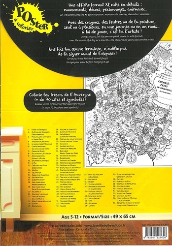 La Bourgogne - Poster à colorier de Carlos Da Cruz - Livre - Decitre