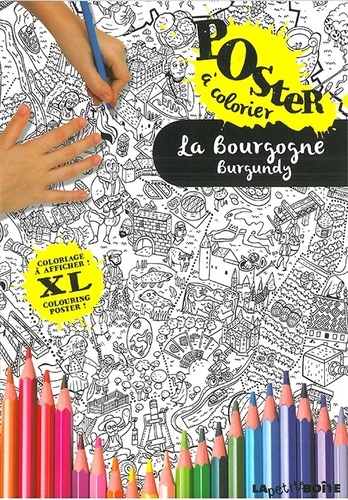 La Bourgogne. Poster à colorier