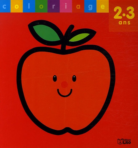 Carmen Busquets - Coloriage 2-3 ans - Pomme rouge.
