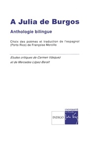 Carmen Vasquez et Mercedes Lopez-Baralt - A Julia de Burgos - Anthologie bilingue Français-Espagnol.