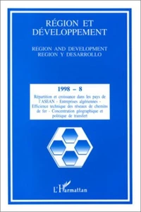 Région et Développement N° 8-1998