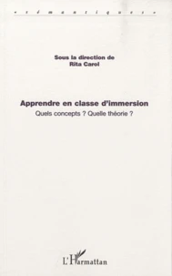 Apprendre en classe d'immersion