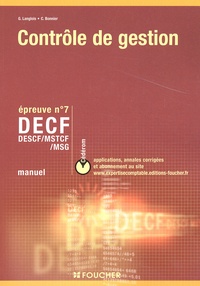 Histoiresdenlire.be DECF Epreuve N° 7 Contrôle de gestion. Avec CD-ROM Image