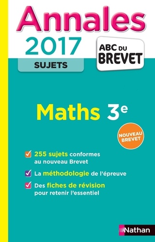 Carole Feugère et Gilles Mora - Annales Mathématiques 3e - Sujets.