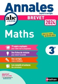 Carole Feugère - Mathématiques 3e Annales - Sujet et corrigés.