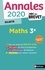 Mathématiques 3e. Sujets  Edition 2020