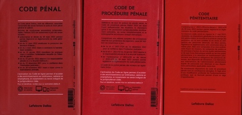 Code pénal et Code de procédure pénale. 2 volumes avec Code pénitentiaire offert  Edition 2023