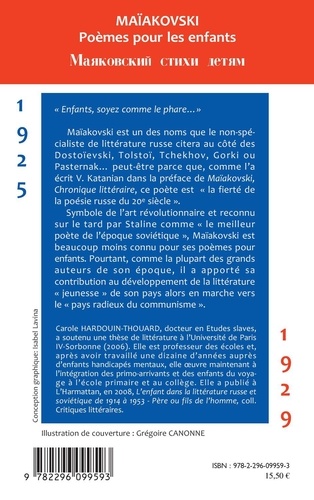 Maïakovski Poèmes pour les enfants. Edition bilingue russe-français