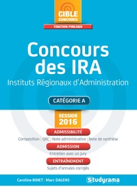 Caroline Binet et Marc Dalens - Concours des IRA - Instituts Régionaux d'Administration.