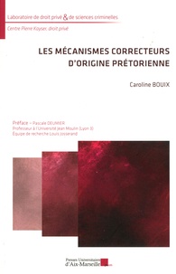 Caroline Bouix - Les mécanismes correcteurs d'origine prétorienne.