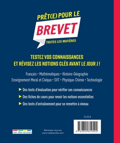 Prêt(e) pour le brevet. Toutes les matières  Edition 2021