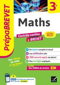 Caroline Bureau et Jean-Pierre Bureau - Prépabrevet Maths 3e - Nouveau Brevet 2025 - cours, méthodes & sujets de brevet corrigés.