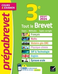 Caroline Bureau et Jean-Pierre Bureau - Prépabrevet Tout le brevet 2024 - 3e (toutes les matières) - tout-en-un pour réussir sa 3e et son brevet.