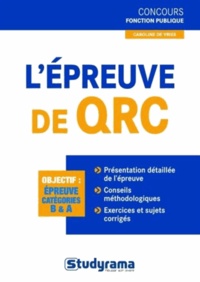 Caroline De Vries - L'épreuve de QRC.