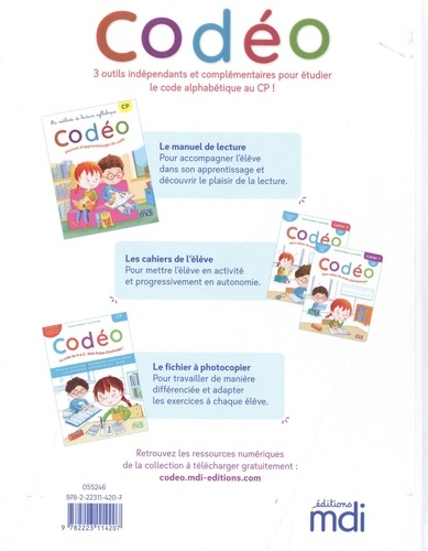 Français CP Ma méthode de lecture syllabique Codéo Manuel d'apprentissage du code  Edition 2021