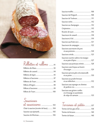 Charcuteries maison. Confits, jambons, rillettes, terrines, saucisses, saucissons, boudins... et plus de 90 photos-gestes !