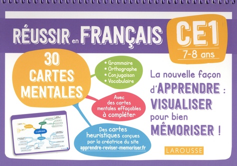 Caroline Jambon - Français CE1 Mes cartes mentales - Réussir en français.
