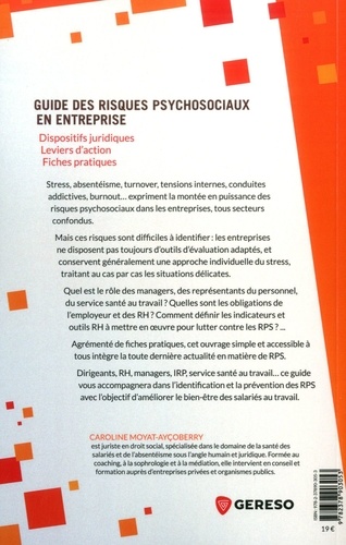 Guide des risques psychosociaux en entreprise 5e édition