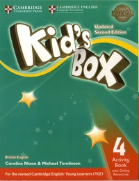 Caroline Nixon et Michael Tomlinson - Kid's Box 4 - Activity book with online resources British english.