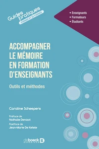 Accompagner le mémoire en formation d'enseignants