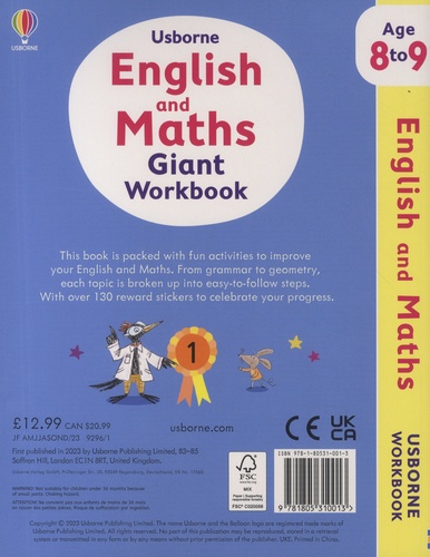 English and Maths. With 130 stickers