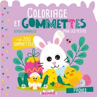 Coloriage et gommettes pour les petits - Pâques