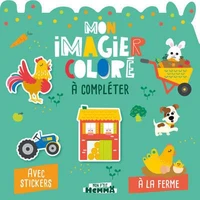 Mon imagier coloré à compléter - A la ferme