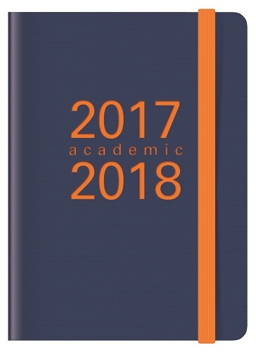 CARPENTRAS - Agenda scolaire Letts Mémo Marine/Orange 10,5x14,8 cm