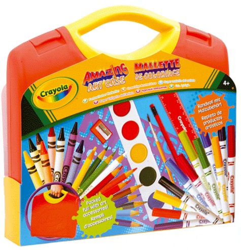 Mallette de coloriage Crayola - 100 pièces lavables pour enfants