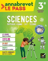 Annabrevet Le Pass - Sciences 3e