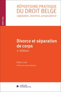 Divorce et séparation de corps 2ed