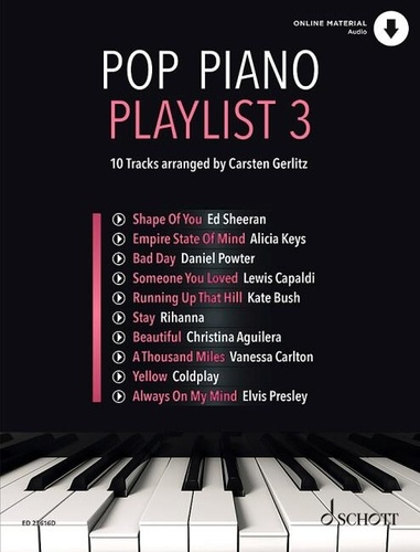 Carsten Gerlitz - Pop Piano Playlist 3 - 10 Tracks arranged by Carsten Gerlitz.