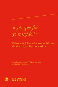 "A qué fui yo nasçido?"