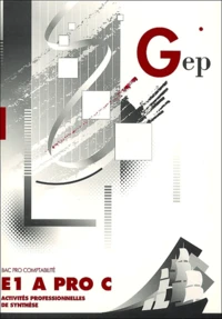 E1 A Pro C Bac Pro Comptabilité