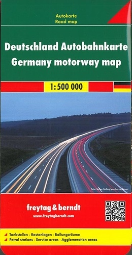 Allemagne carte d'autoroute. 1/500 000