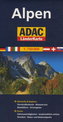  ADAC Verlag - Alpen - 1/750 000.