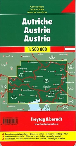 Autriche. 1/600 000- 1/1