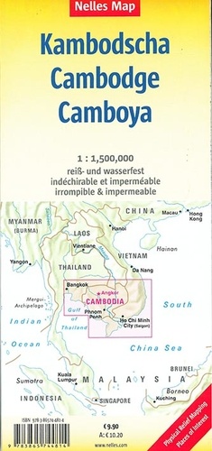 Cambodge Angkor. 1/1 500 000