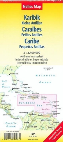 Caraïbes, petites Antilles. 1/2 500 000