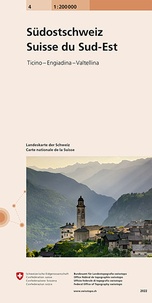  Bundesamt für landestopographi - Carta nazionale della Svizzera Sudest 4 - 1: 200 000.