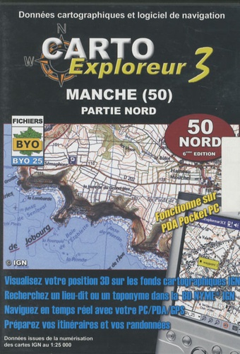  Bayo - Carto explorateur Manche (50) - CD Rom, Partie nord.