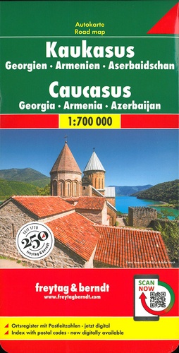  Freytag & Berndt - Caucase - Géorgie, Arménie, Azerbaïdjan, 1/700 000.