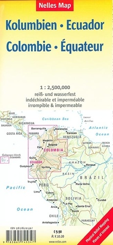 Columbia Ecuador, Including Galapagos Islands. 1/2 500 000