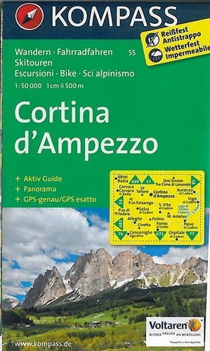  Kompass - Cortina d'Ampezzo - 1/50 000.