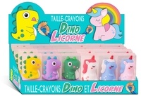 Display 24 taille-crayons licorne & dinosaure, CARTOTHEQUE EGG - Papeterie  - Decitre